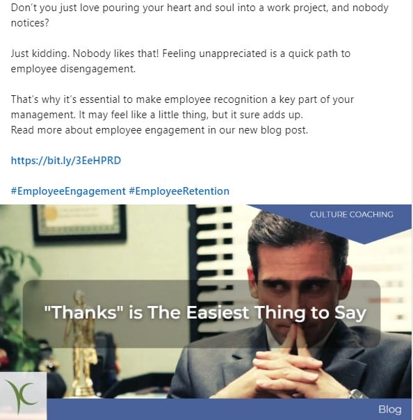 Kinetic Clarity workplace culture content example