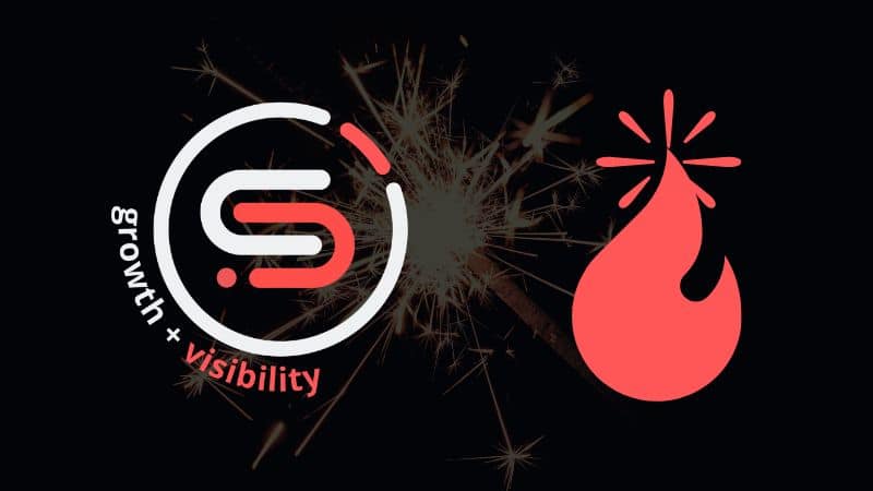 Successment Growth + Visibility Logo with Growth Spark