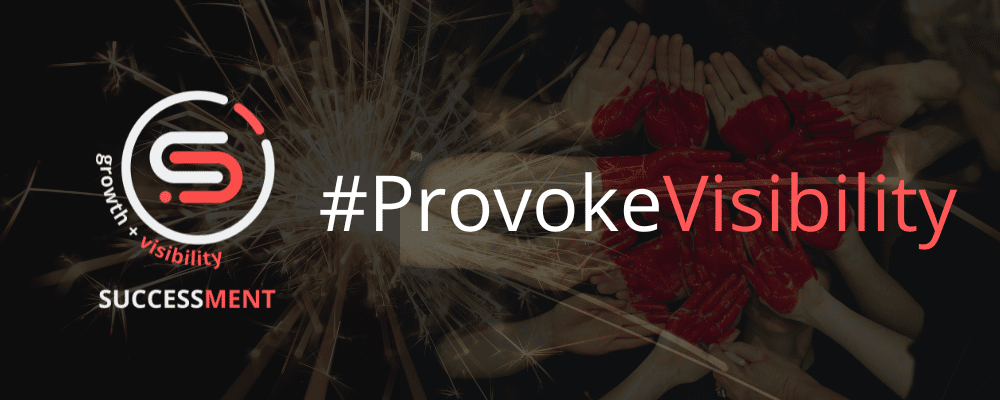 Successment Growth + Visibility Logo, #ProvokeVisibility