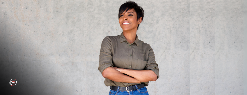 startup founder enjoying success and her first million